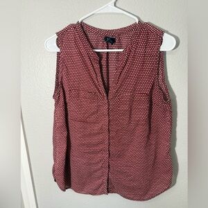 GAP Sleeveless Polka Dot Blouse